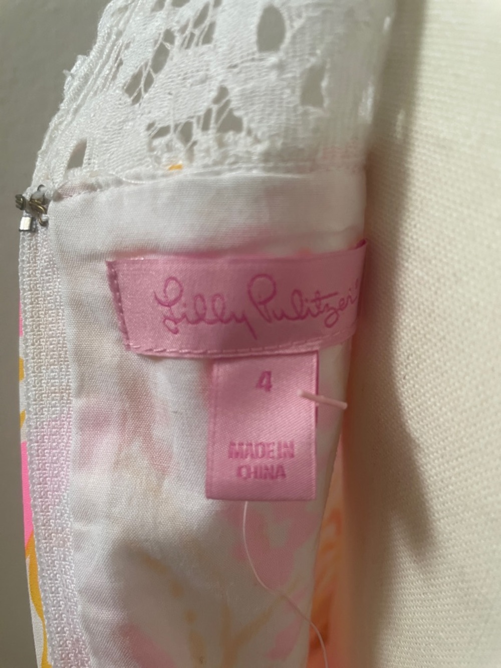 Lilly Pulitzer Women’s Pink White Floral Sleeveless Reagan Fit & Flare Dress - Picture 9 of 13